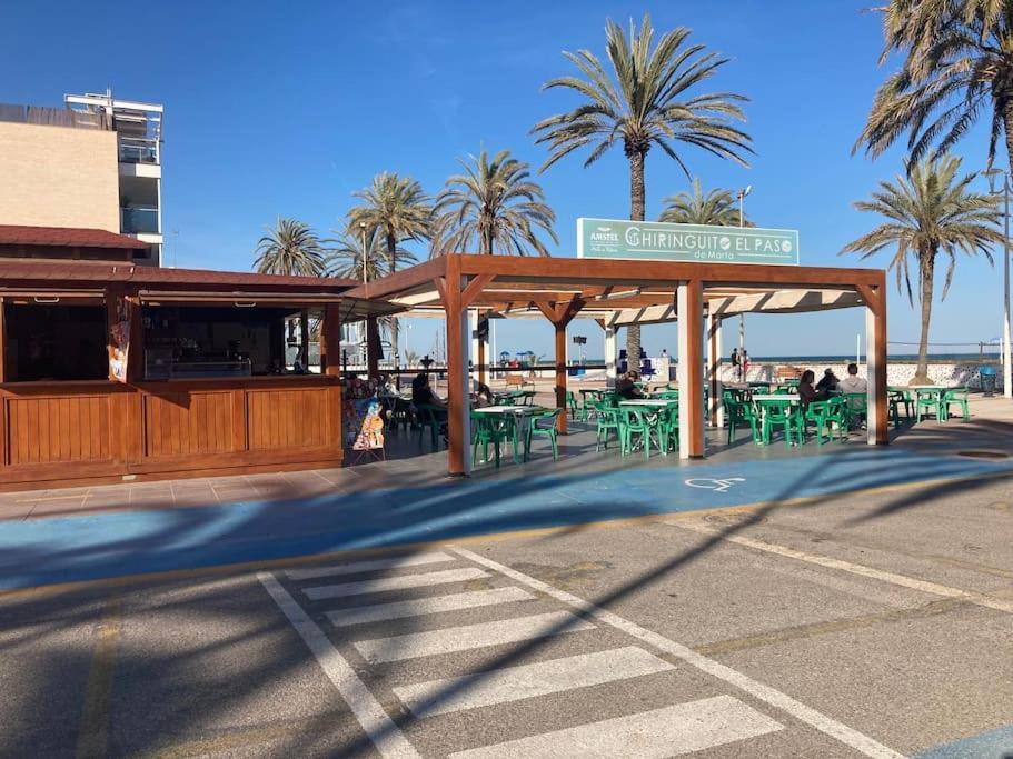 Coqueto Apartamento De Playa Con Piscina Y Terraza Valência Exterior foto